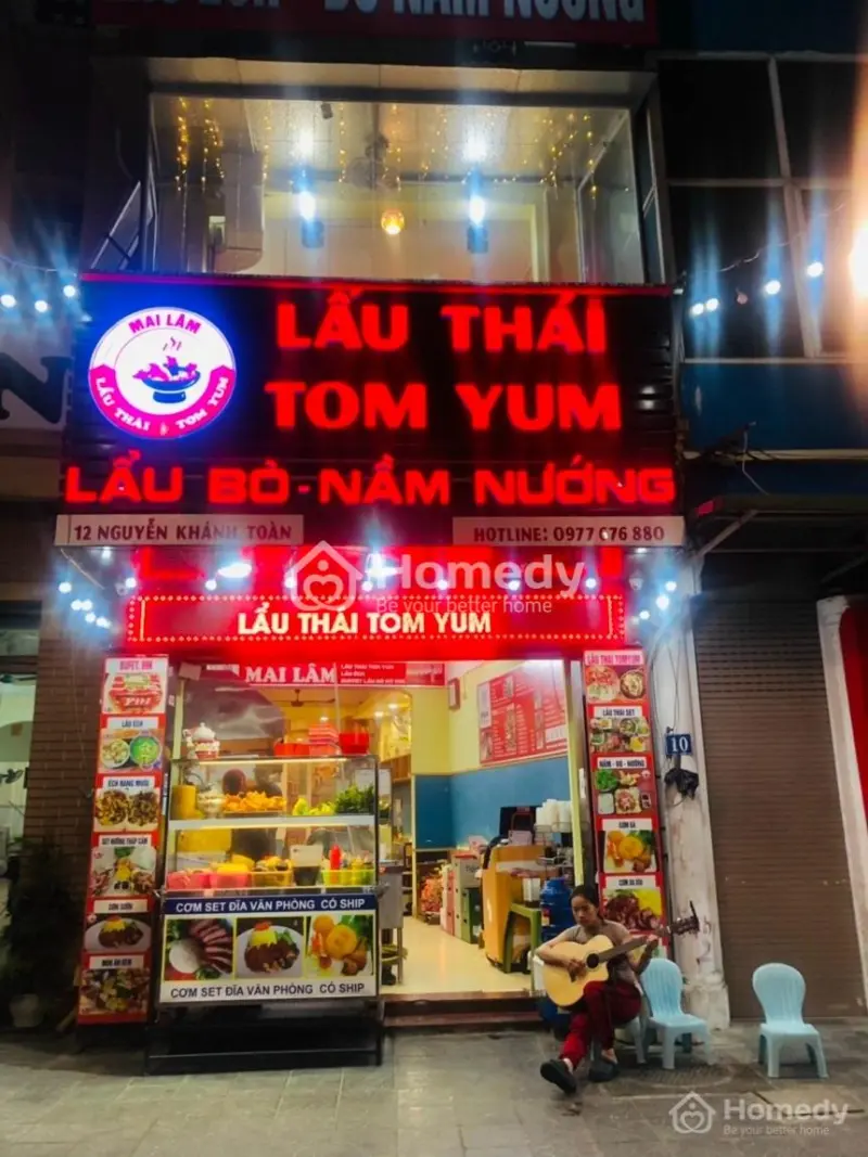 Cho Thuê Nhà Nguyên Căn Số 12 Mặt Đường Nguyễn Khánh Toàn, Quan Hoa, Cầu Giấy Dt 52M2 Mặt Tiền 3,8M
