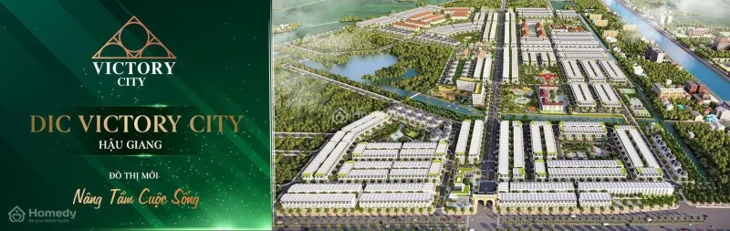 Bán Đất Nền Dt 95M2 Đông Nam Dự Án Dic Victory City, Tp. Vị Thanh, Hậu Giang - Giá Chỉ 12 Triệu/M2