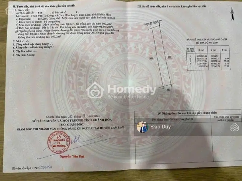 Bán Đất Khu Giữ Lại Cam Hòa Sát Dự Án Lớn Của 5 Liên Danh.