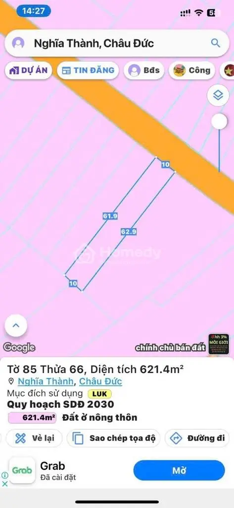 Đất Gần Ngay Ql56 Nghĩa Thành Châu Đức Br-Vt