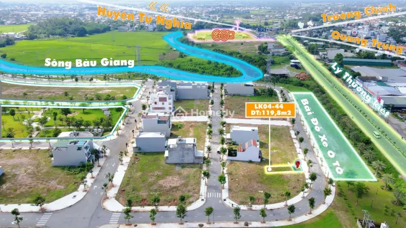 Đất Biệt Thự Ven Sông Ngay Tttp Quảng Ngãi, Dt 330M2, Giá Chỉ 14 Triệu/M2, Sẵn Sổ. Lh: 0945676***