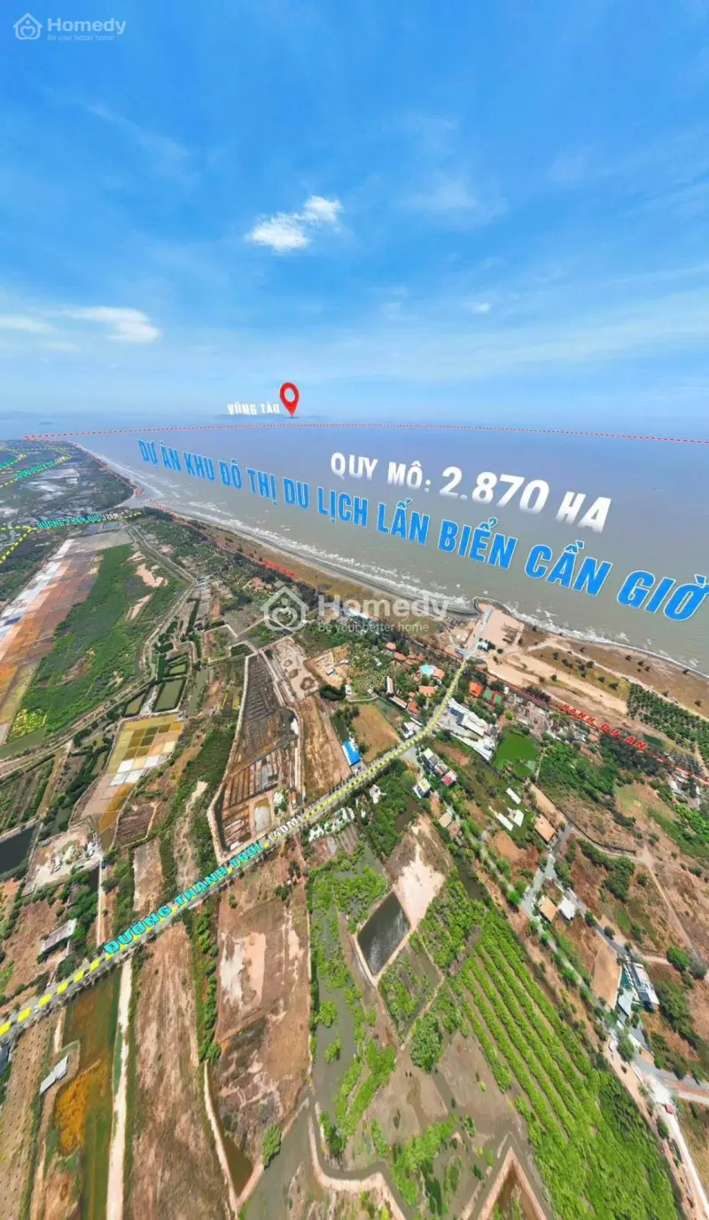 Vị Trí Vàng Chỉ 3Ty7 Nền 6X17 Đường Xe Tải Gần Khu Vinhomes Lấn Biển Cần Giờ
