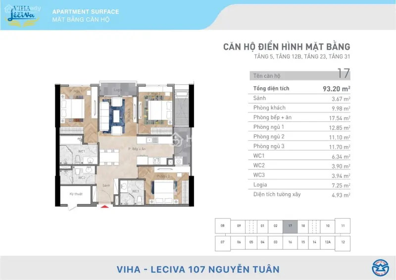 Bán Căn 3 Phòng Ngủ 93M2 Tầng Cao Giá Mềm Nhất Tại Viha 107 Nguyễn Tuân Sắp Cất Nóc