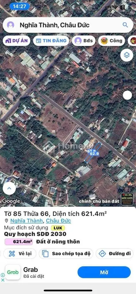 Đất Gần Ngay Ql56 Nghĩa Thành Châu Đức Br-Vt