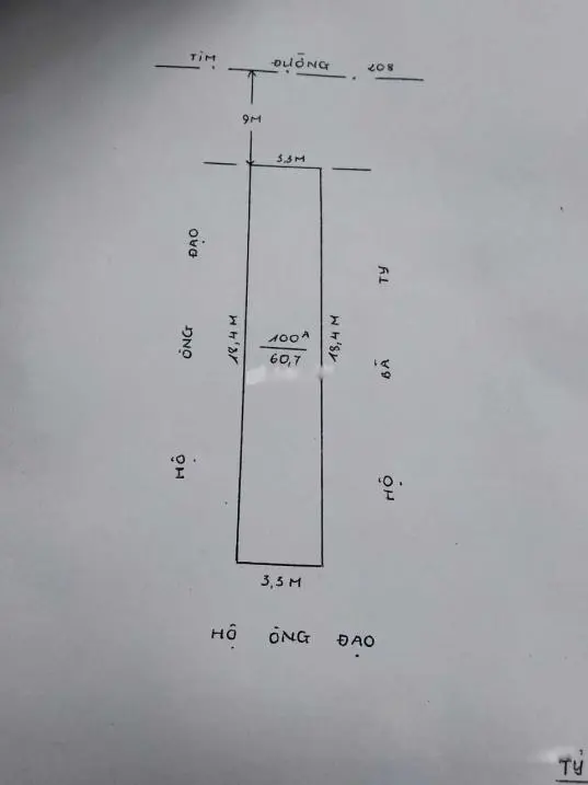 Bán Nhanh Nền Đất 60 M2, Mặt Tiền 3M Tại Đường 208 - An Đồng - An Dương - Hải Phòng, Giá 3 Tỷ