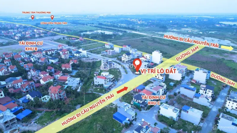 ⛔️ Chính Chủ Bán Lô Góc 192M2 Tđc Bắc Sông Cấm Khu C - Chân Cầu Nguyễn Trãi Khởi Công
