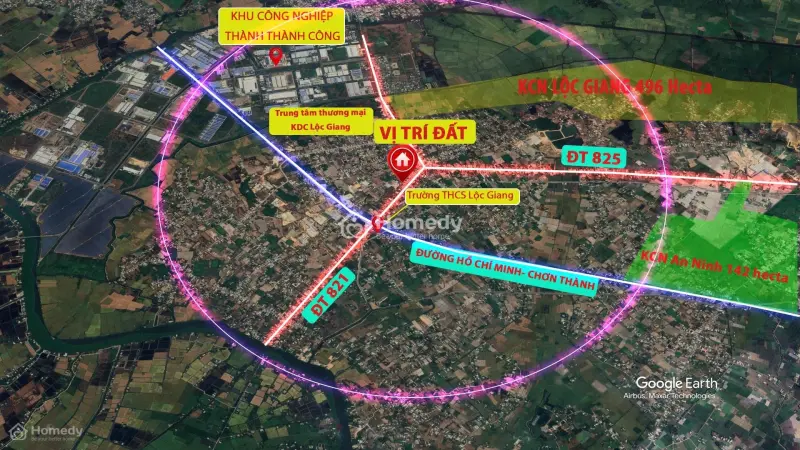 Nhà Mặt Tiền Đt 821 Rộng 761 M2 Thổ Cư, Trung Tâm Chợ, Liền Kề 2 Kcn Đức Hòa, Long An