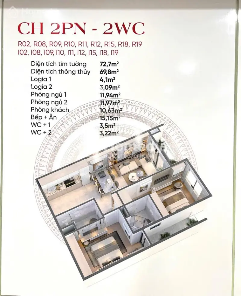 Bán Căn Hộ Chung Cư Cao Cấp 2Pn Tại Vic Grand Square Việt Trì