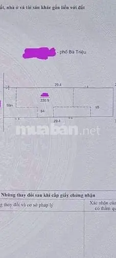 Bán Nhà Mặt Phố Bà Triệu , Gần Tô Hiến Thành