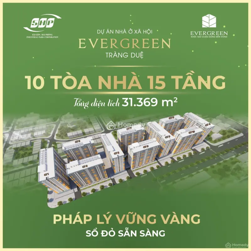 Bán Nhà Ở Xã Hội Evergreen Tràng Duệ Tại Hải Phòng