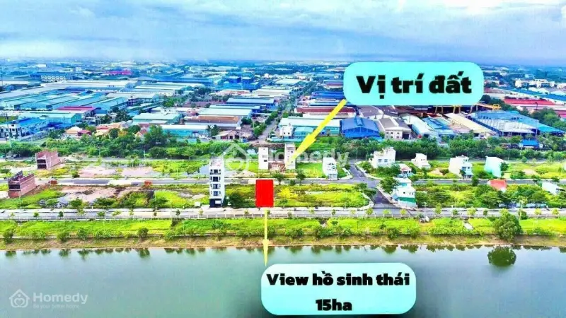 Cơ Hội Đầu Tư Hiếm! Đất Full Thổ Cư 105M2, View Hồ Sinh Thái, Đối Diện Kcn, Nhiều Tiện Ích Khu Vực