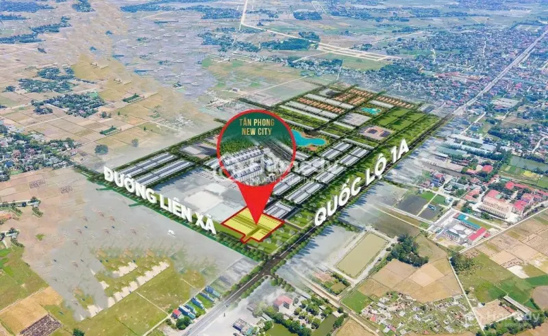 Đất Nền Tân Phong Thị Trấn Quảng Xương, Thanh Hóa, Diện Tích 160M2