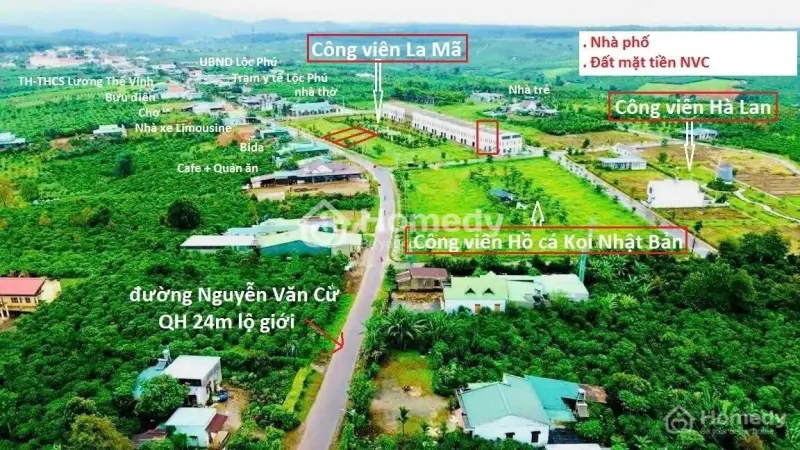 Cutloss 800Tr Còn 1Tỷ 250Tr/Nền Đất Mt Nguyễn Văn Cừ, Có Công Viên La Mã 3500M2 Sau Nhà