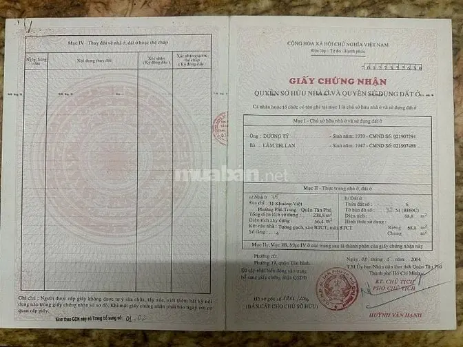 Bán Nhà Mặt Tiền Số 35 Khuông Việt Phường Phú Trung Quận Tân Phú Tp Hồ