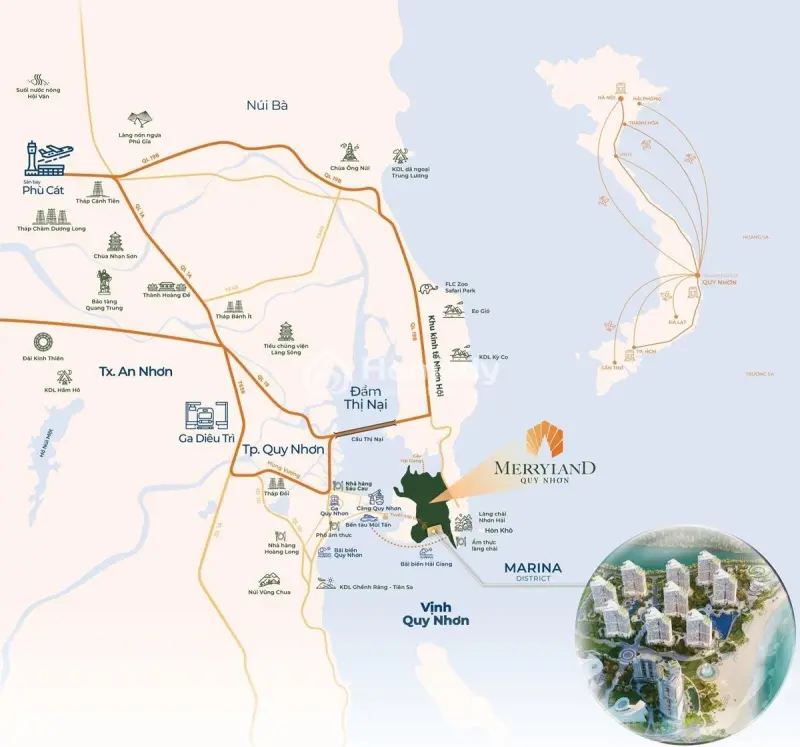 Mở Bán Căn Hộ Khách Sạn Ngay Biển Merryland Quy Nhơn Trả Trước 20Tr Sở Hữu Ngay