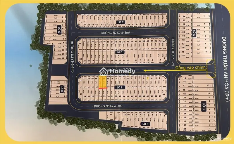 Vị Trí Đất Giữa Chung Cư Legacy Prime, Aeon Mall, Lotte Mart, Mega Market, Bệnh Viện Asia Columbia