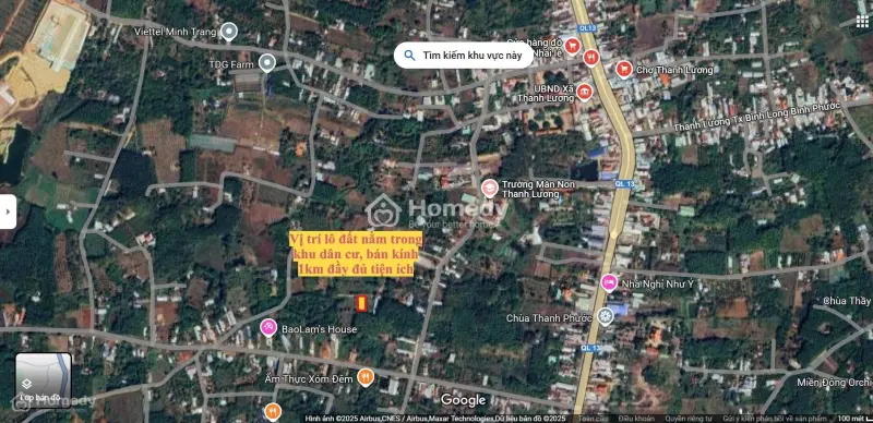 Nhà Mình Cần Bán Lô Đất Ngay Chợ Thanh Lương, Tx. Bình Long, Bình Phước