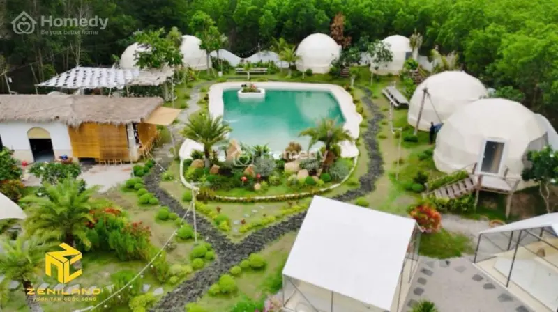Sở Hữu Ngay Khu Nghỉ Dưỡng Đang Hoạt Động Với Tổng Diện Tích 3000M2. 618M Đất Thương Mại Dịch Vụ