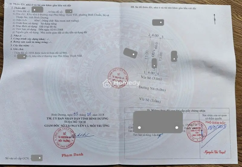Bán Đất Kdc Gần Chợ Phú Phong 200M, P.bình Chuẩn, Tp.thuận An