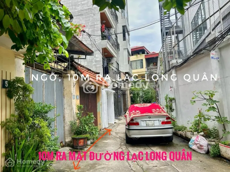 Cho Thuê Nhà Làm Văn Phòng, Kho, Kết Hợp Ở, Tại Lạc Long Quân 80M2. Cách Mặt Đường 10M. Ô Tô Đỗ Cửa