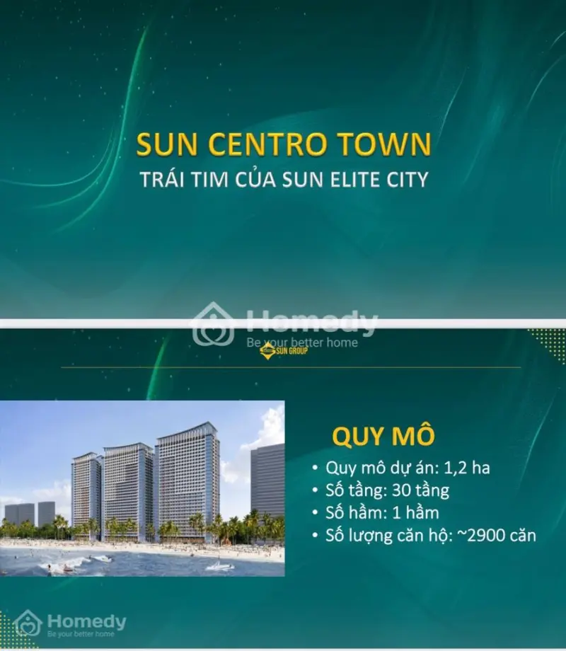 Sun Centro Town " Vị Trí Đắc Địa-Giá Thành Hợp Lý-Chính Sách Bán Hàng Không Thể Tốt Hơn.