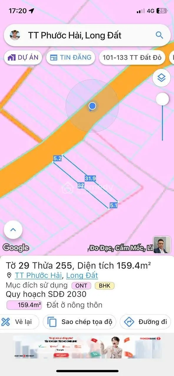 Chủ Ngộp Bán Lỗ 150Tr Tại Thị Trấn Phước Hải. Có 5 Lô Liền Kề