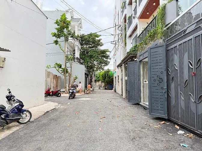 Nhà Đường Thông Tx 25, Dt:4X14M, Lửng, 3Lầu, 4Pn, Gara Tô, S/Thượng