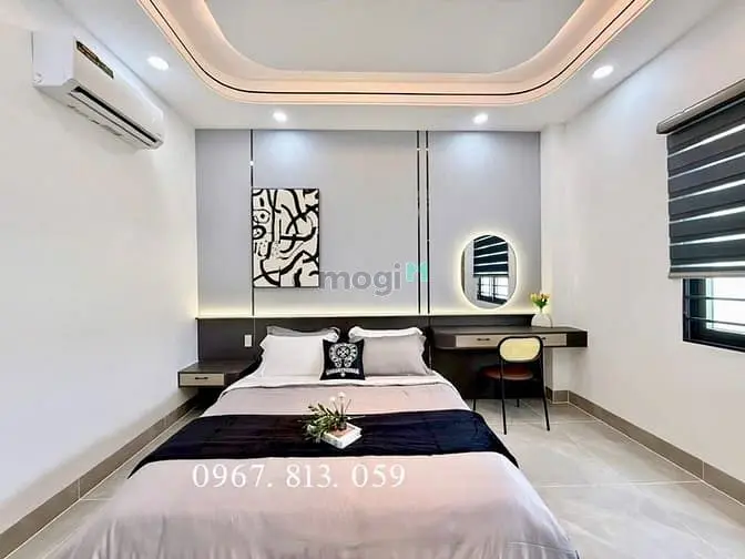 Nhà Sát Gò Vấp Và Bên Trường Học, Dt:4X19M, Lửng, 3Lầu, 4Pn, Gara Ô Tô