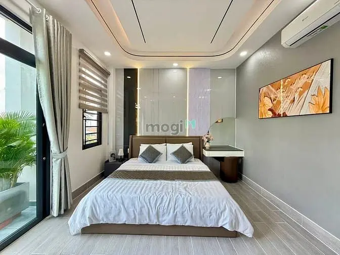 Nhà Đường Thông Tx 25, Dt:4X14M, Lửng, 3Lầu, 4Pn, Gara Tô, S/Thượng