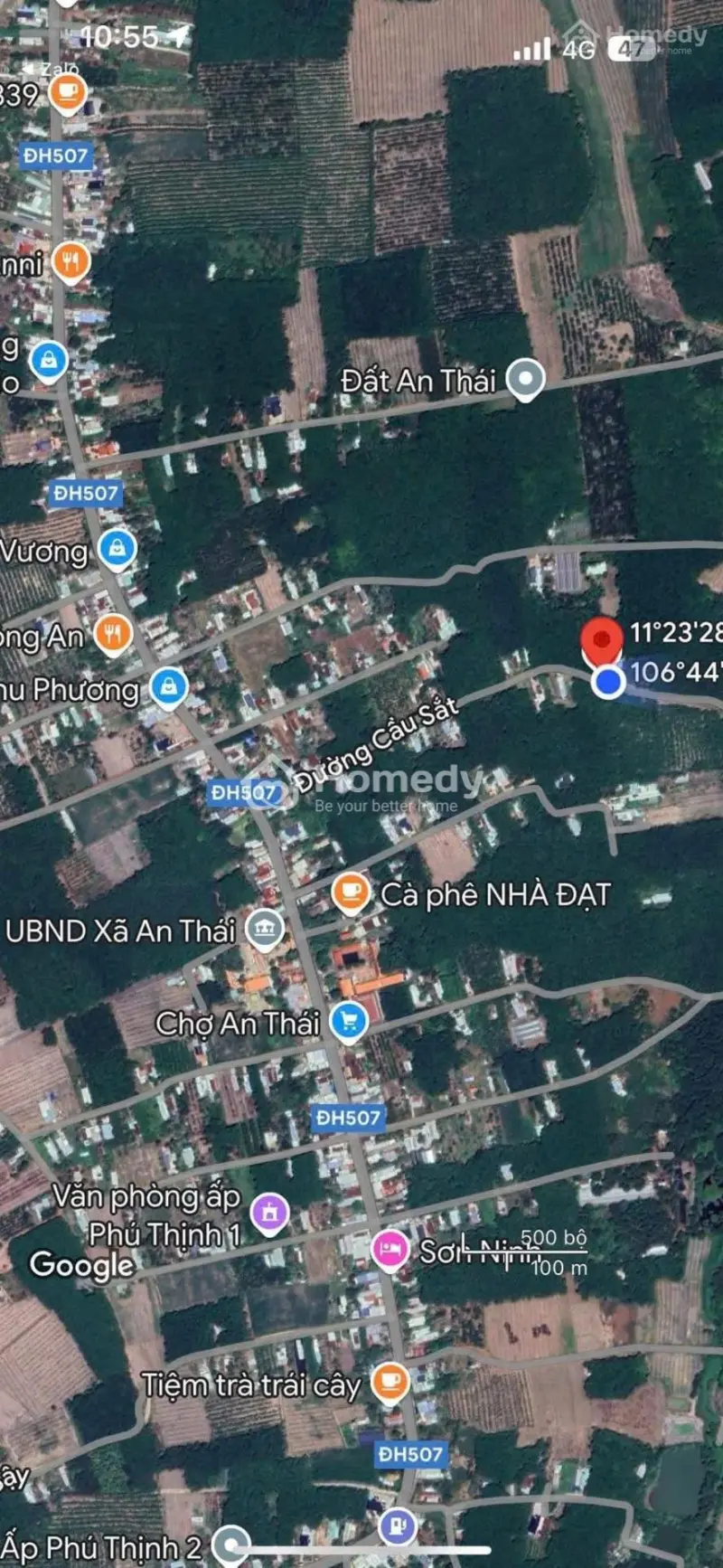 Chính Chủ Cần Bán Đất An Thái, Phú Giáo 5X47, Thổ Cư 100M2. Gần Chợ An Thái.