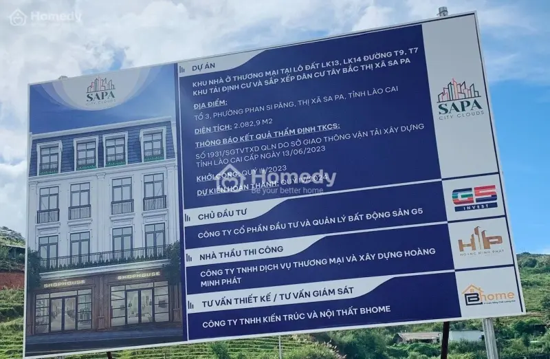 Bán Lô Đất Có Xây Dựng Giá 6 Tỷ Dt 100M2 Xây 4 Tầng Với 5M Mặt Tiền Cạnh Ubnd Mới Txa Sapa