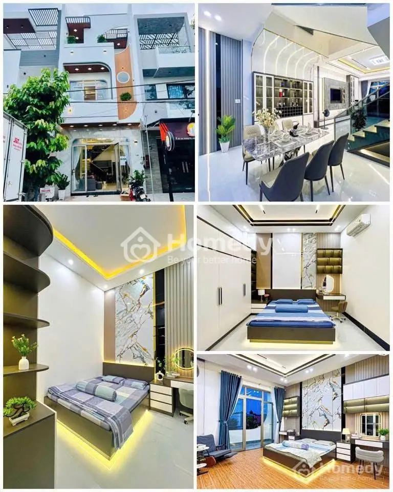 Bán Nhà 2 Lầu Mới 100% Tặng Full Nội Thất Lộ Giới 20M Sổ Hồng Hoàn Công Hỗ Trợ Vay Bank Ls Ưu Đãi