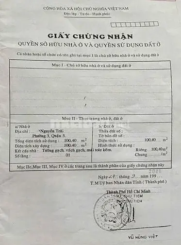 Bán Nhà Nguyễn Trãi, Chợ Quán, Quận 5, 4X26M, Nhà Trống, Giá Tốt