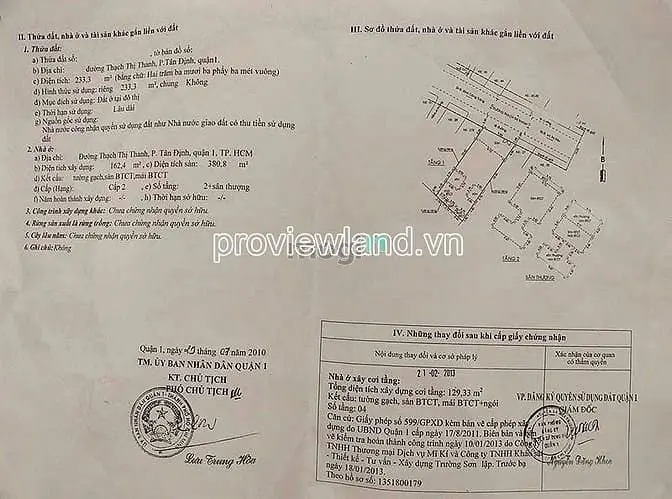 Bán Biệt Thự Phường Tân Định, Thạch Thị Thanh, Dt Lớn 233M², 125 Tỷ