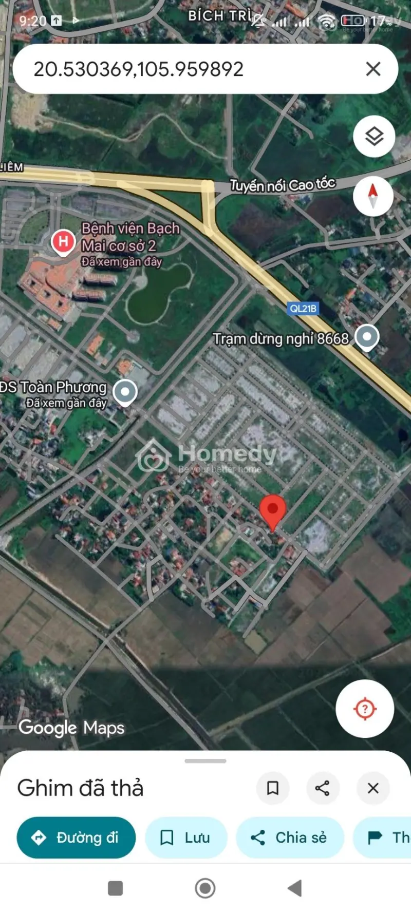 Bán Đất Thổ Cư Chính Chủ Gần Bệnh Viện Bạch Mai 2 Phủ Lý