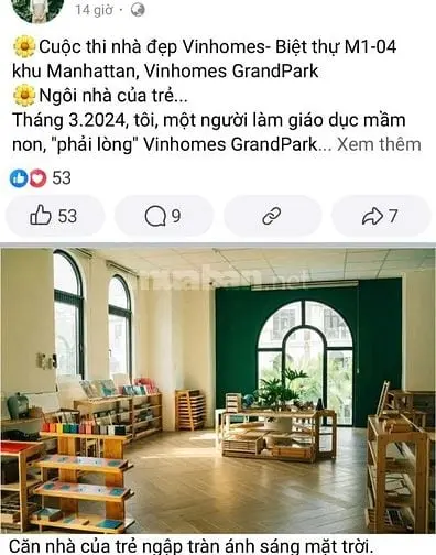 Cần Bán Gấp- Giảm Giá Mạnh: Nhà Biệt Thự Đơn Lẻ - Vinhome Grandpark