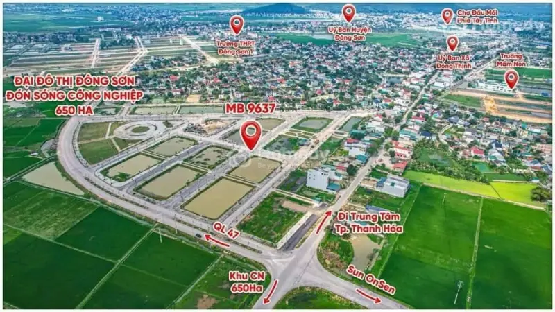 Siêu Rẻ, Lô 120M2 Khu Đô Thị 9637 Tp Thanh Hóa Bên Cạnh Kcn Thăng Long 650Ha Giá 1, X Tỷ