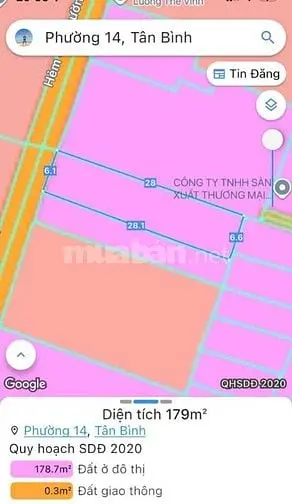 Hẻm 8M Trường Chinh P14 - 179M2( 6.5 X 28 ) Giá Rẻ, Qh Xây Hầm 7 Tầng