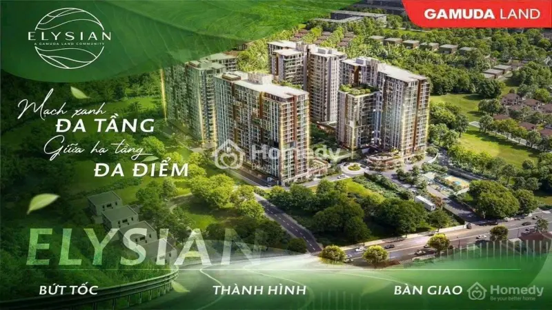 5% Ký Hđ 2Pn Căn Hộ Cao Cấp Elysian Lk Vành Đai 3 Giá Mua Từ Cđt, Ck 5% - Lh 093 179 33***