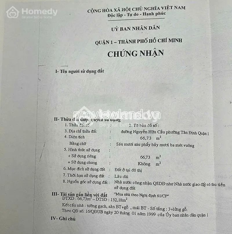 Bán Nhà Quận 1, Mặt Tiền Nguyễn Hữu Cầu, 168M2, Ngang 7M, 2 Tầng, 68 Tỷ