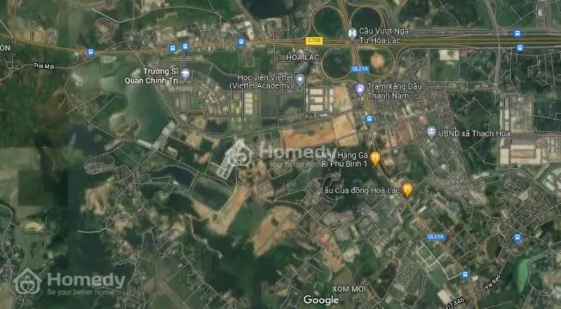 Lô Đất 2 Mặt Đường 275M2, Đường 2 Ô Tô Tránh Nhau Thoải Mái, View Cực Đẹp Tại Hoà Lạc. Chỉ 5 Tỷ