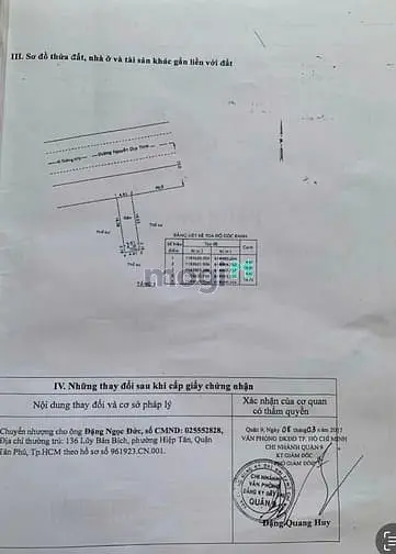 Bán Đất Mặt Tiền Nguyễn Duy Trinh 4,6Mx18,7M Phú Hữu Tp Thủ Đức Q9 Cũ
