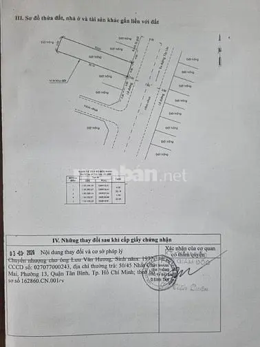 Bán Đất Sổ Hồng Chính Chủ Phường Bình Tân, Thành Phố Hồ Chí Minh