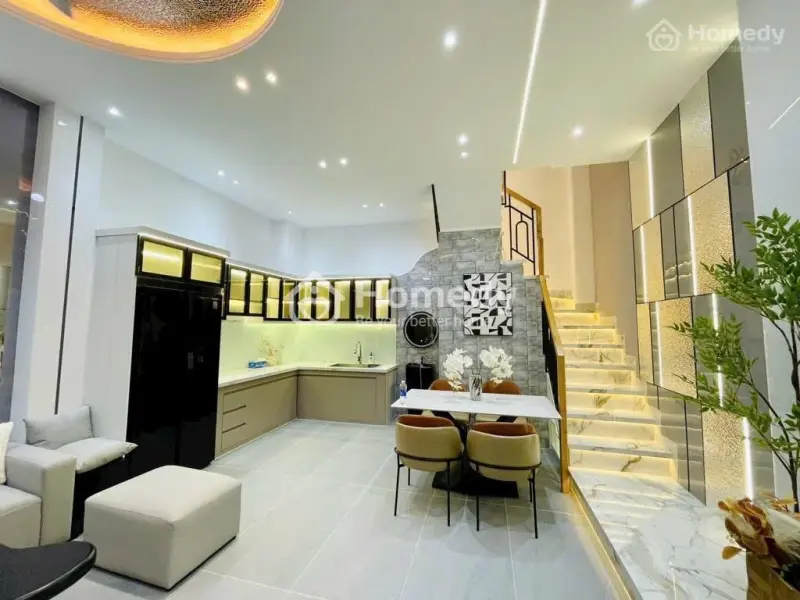 Nhà 1 Trệt 2 Lầu Mới Xây Xong Đường Lê Văn Thọ P9- Q Gò Vấp ( Giao Với Phạm Văn Chiêu)