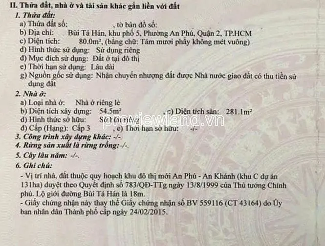 Nhà Mặt Tiền Bùi Tá Hán, Phường An Khánh, Tp. Thủ Đức, Đang Cho Thuê
