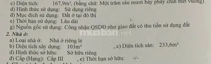 Bán Nhà Mặt Tiền Đường Đông Hưng Thuận 02 Ngay Chợ Cây Sộp, 8Mx21M