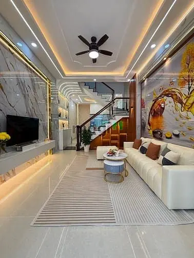 Nhà Bên Trường Học, Đường Nguyễn Thị Sáu, Dt:4X15M, Trệt, 2Lầu, 4Pn,