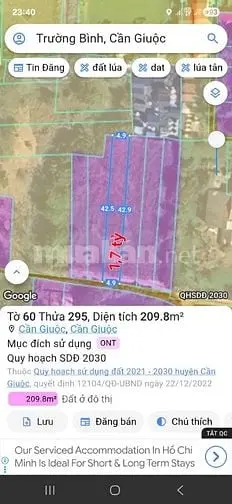 Bán 6 Lô Đất Thổ, Hẻm Xh, Cách Ql50, 70M, Thị Trấn Cần Giuộc, La