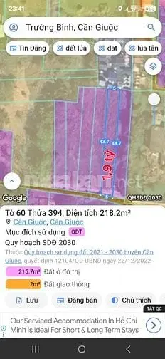 Bán 6 Lô Đất Thổ, Hẻm Xh, Cách Ql50, 70M, Thị Trấn Cần Giuộc, La