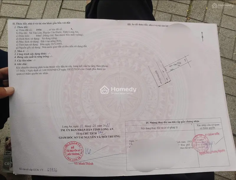 Đất Nền Kdc Tân Lân Residence Mặt Tiền Ql50, 700Tr / Nền